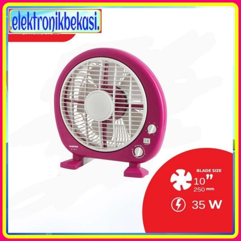 BOX FAN MASPION JF 121T / KIPAS ANGIN MASPION 10 INCH JF 121 / MASPION KIPAS ANGIN DUDUK 10 INCH JF 