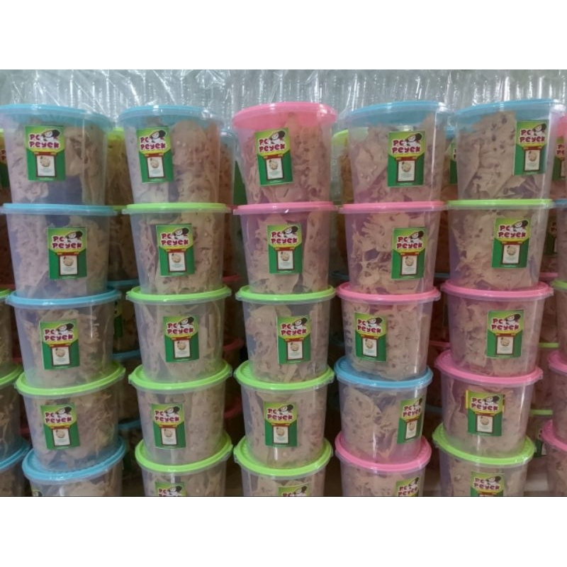 

Peyek Toples "PO PEYEK" Kacang & Rebon