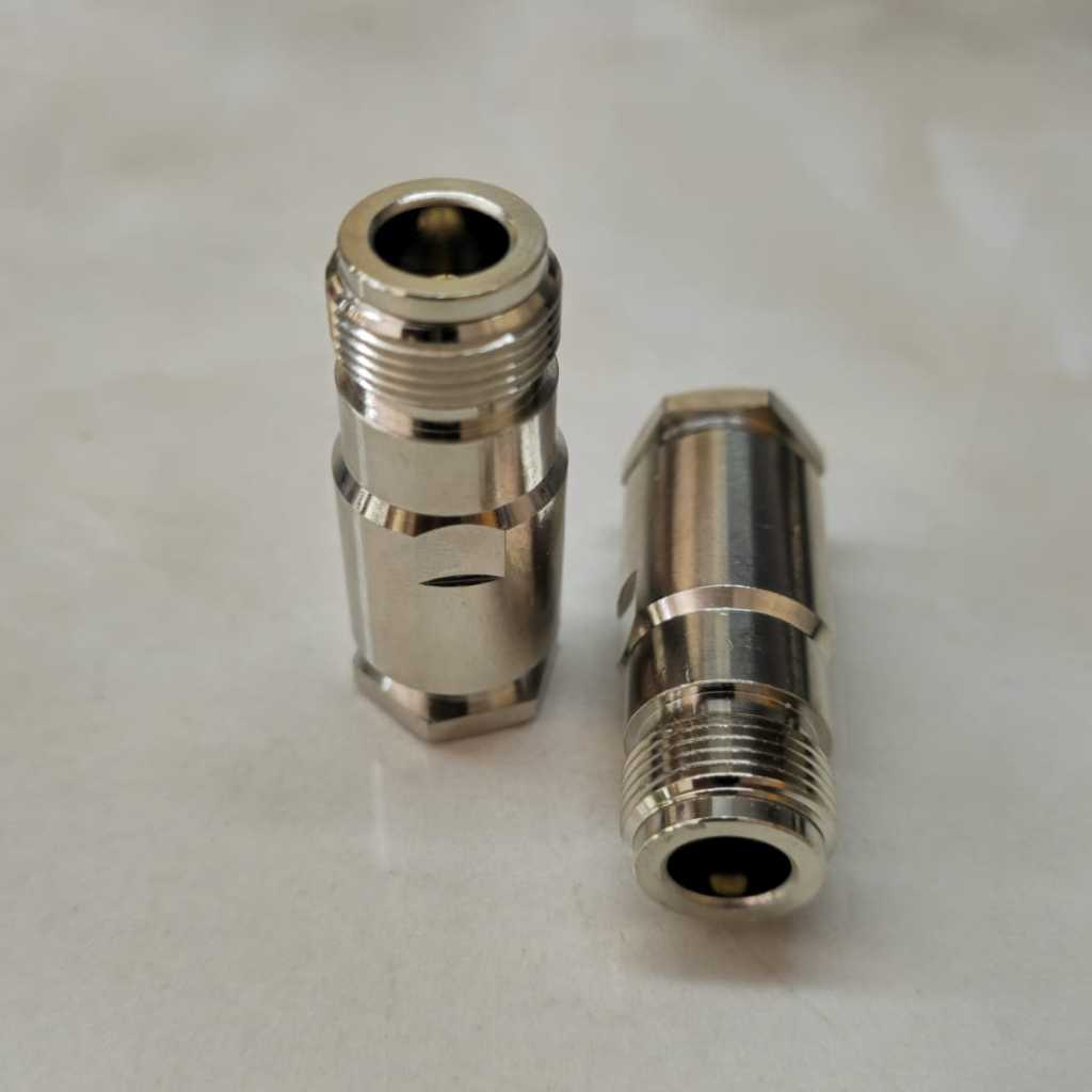 Konektor N Female to RG8 Kabel Coaxial RG 8 Koaxial Cable Connector Clamp