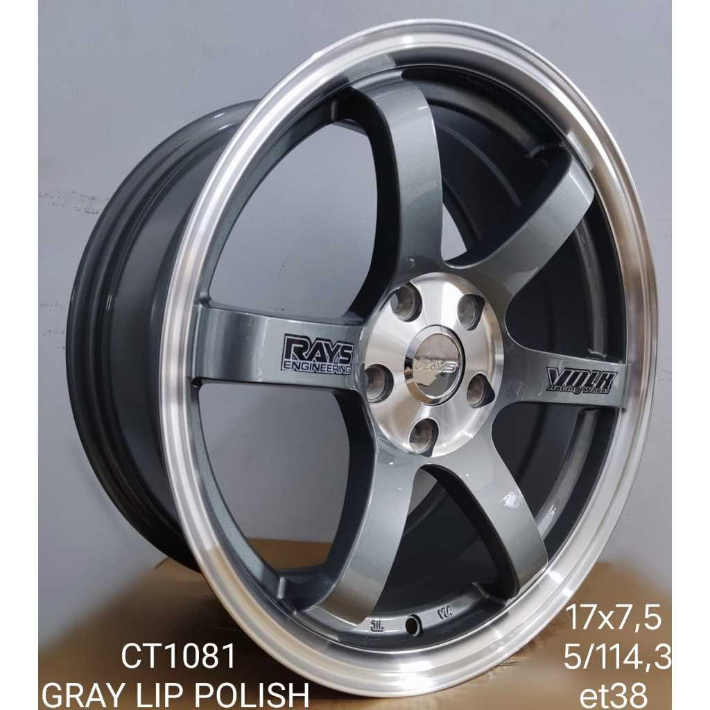 VELK MOBIL VOLK RAYS TE37 RING17 X7.5 5X114,3 ET38 GRAY LIP POLISH