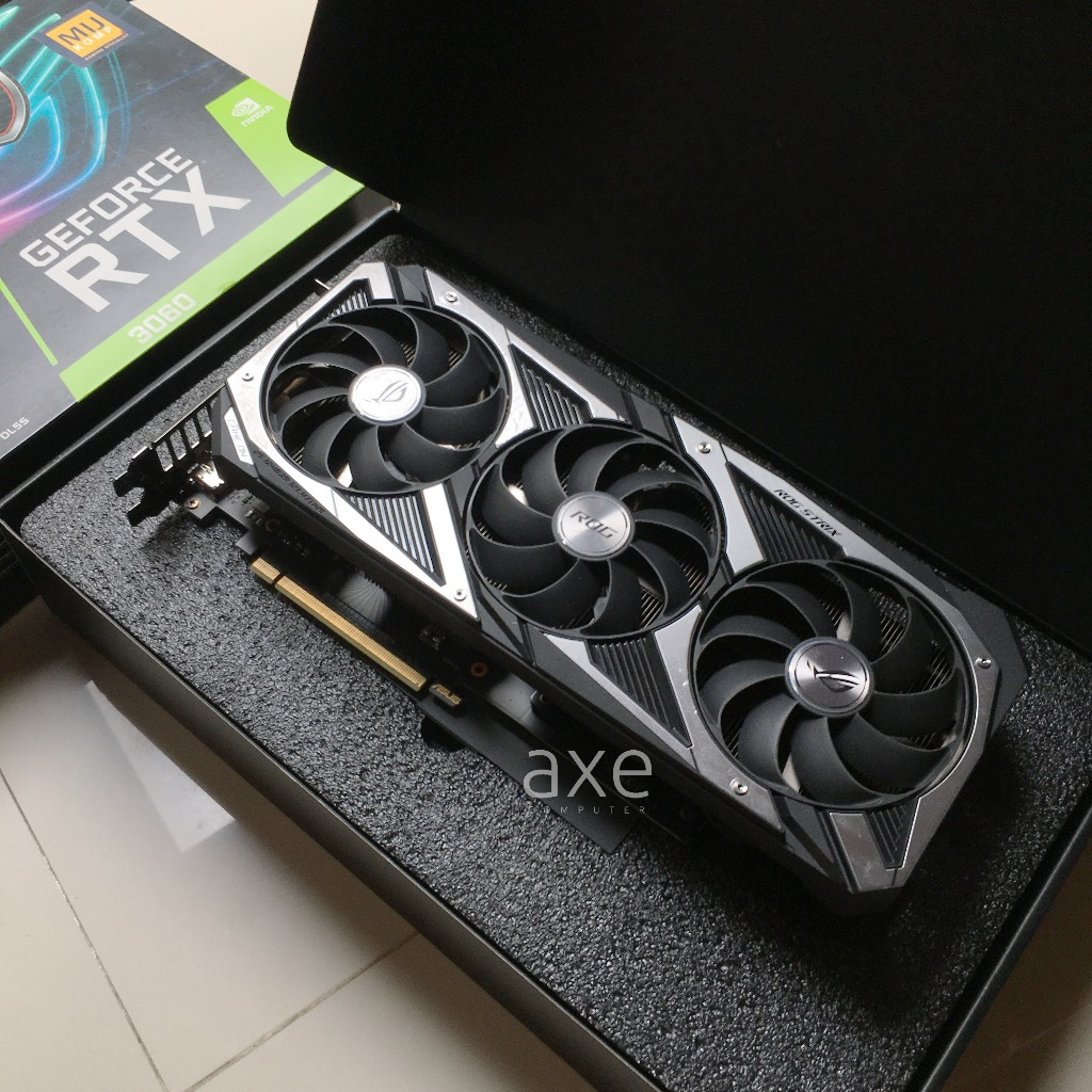 VGA rtx 3060 12gb asus rog hmdi matot FUllset