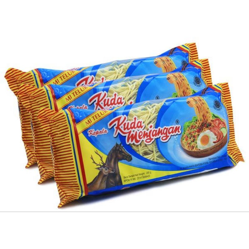 

Mie Telur Kecil cap Kuda Menjangan 200 gr