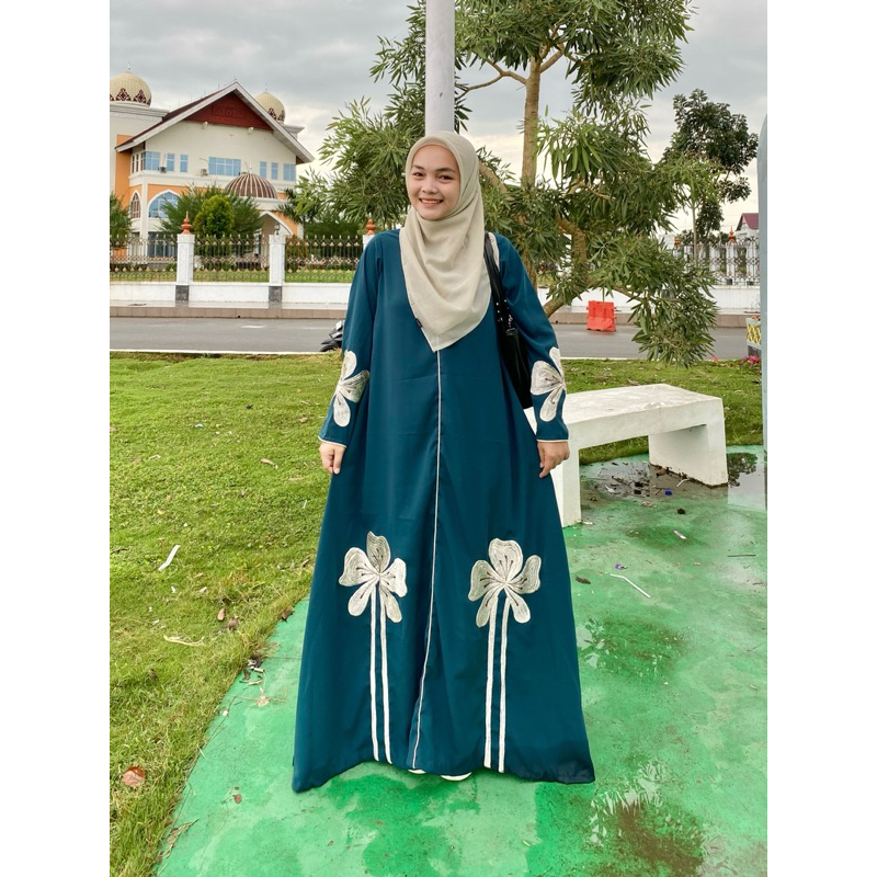 baju bordir bunga besar
