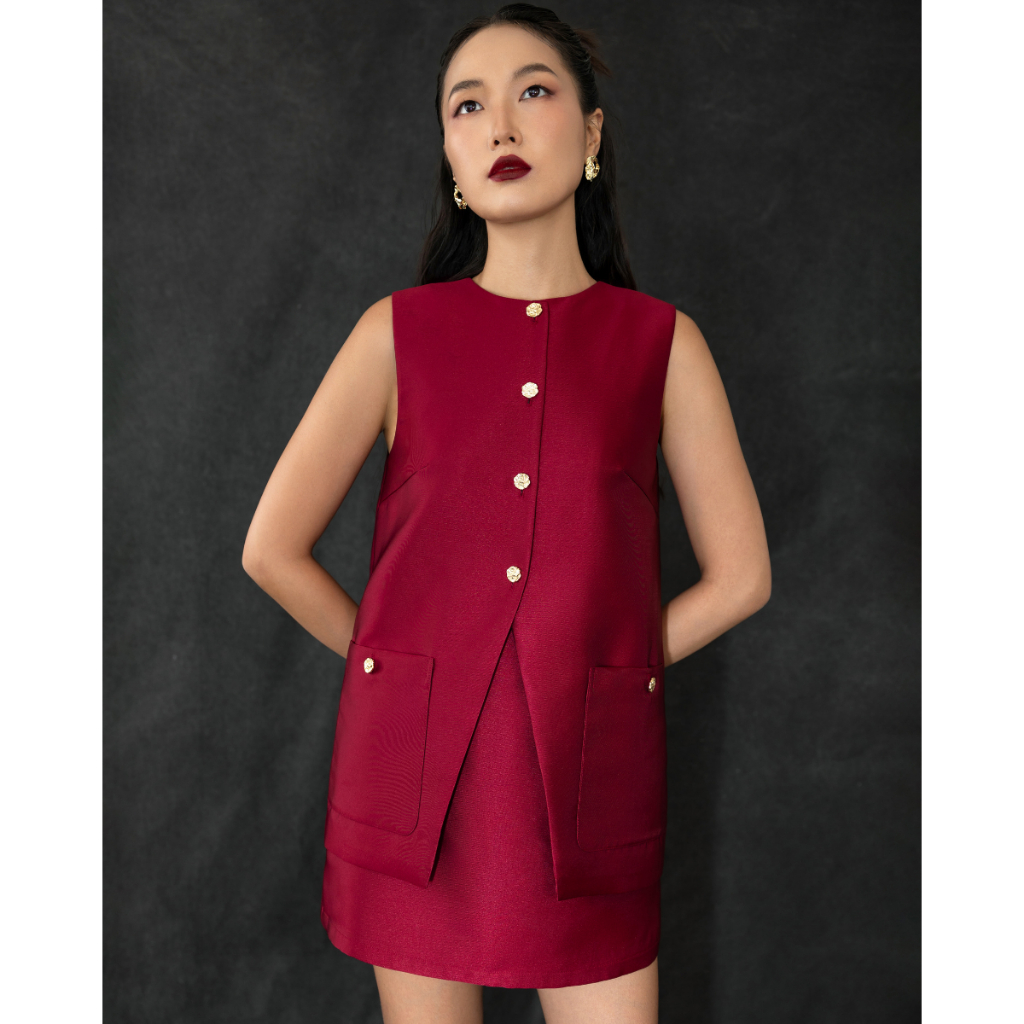 FLOMORS  -  ROU TOP MAROON