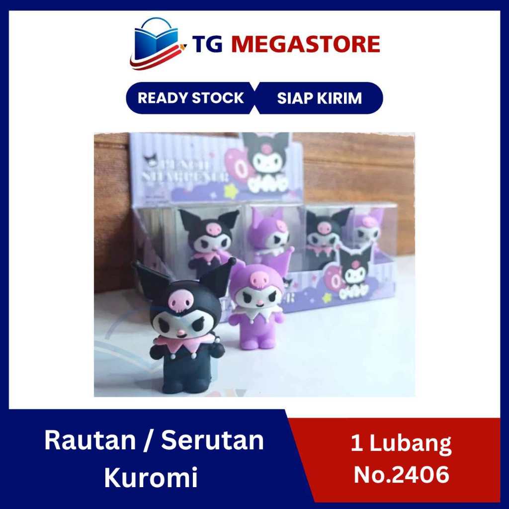 

Rautan / Serutan Karet Kuromi 1 Lubang - No.2406