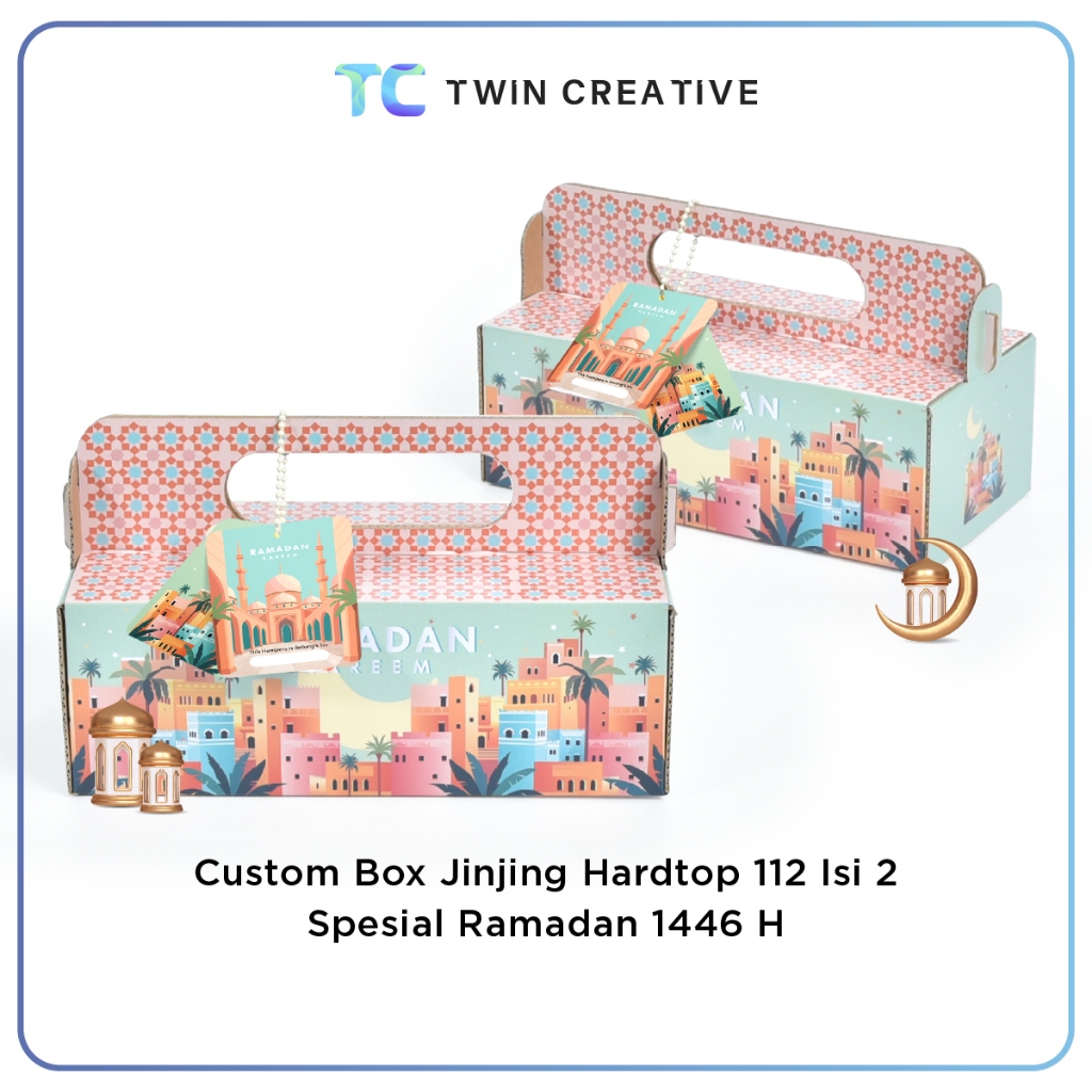 

Custom Packaging Box Kardus Hampers Lebaran Kotak Kue - Box Jinjing Hardtop 112 Ramadan Isi 2