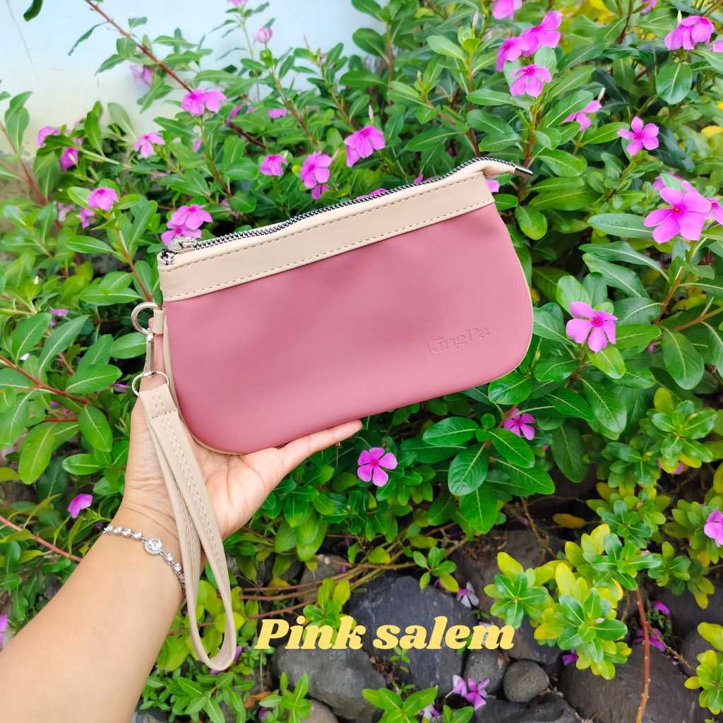 Terlaris Naura Pouch By Kingpa /Dompet Wanita Anti Air/ Dompet Uang Kertas Dan Hp