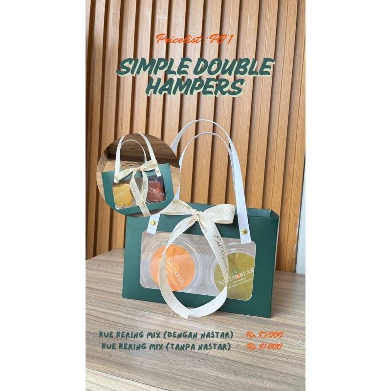 

[PO 2] SIMPLE DOUBLE HAMPERS
