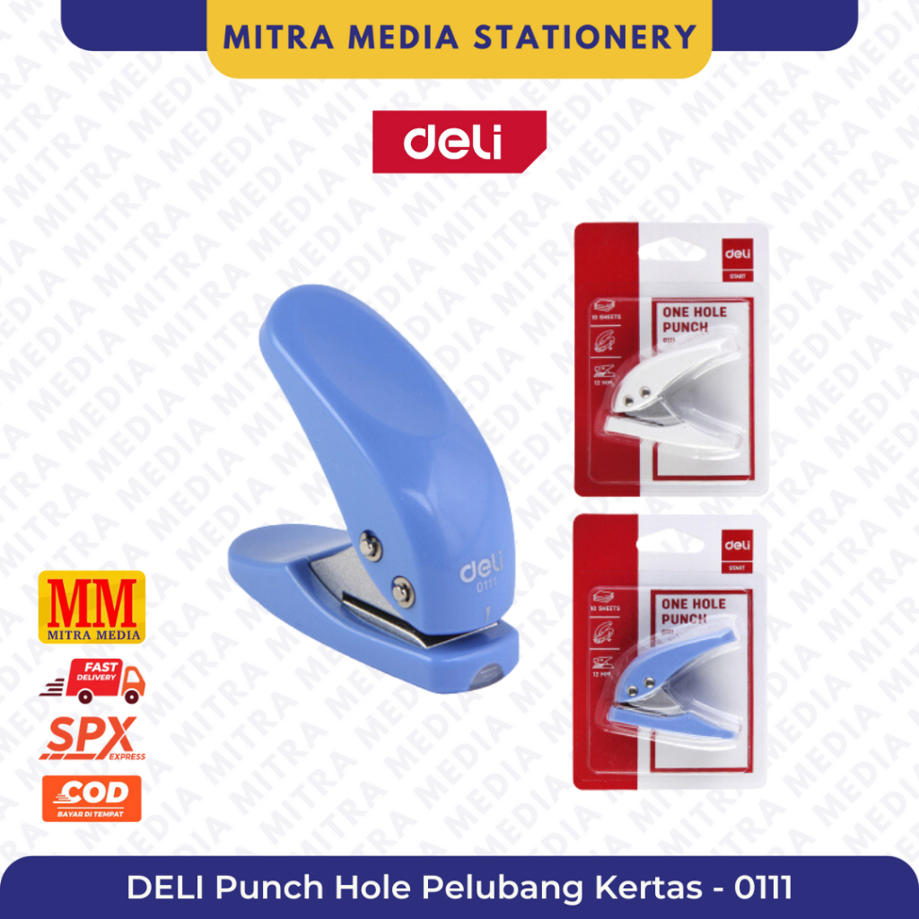 

Deli Stiker Kertas One Hole Punch - 0111 / Pelubang Kertas / Pembolong Kertas Mini