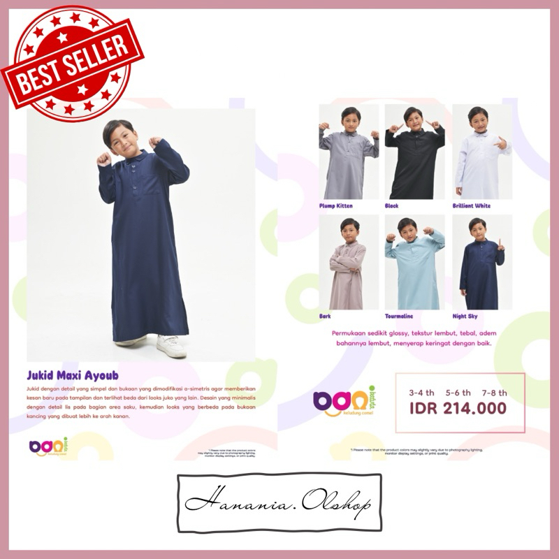 DISKON RABBANI ORI - NEW ARRVAL Jukid Masi Ayoub | kemkid rabbani | baju koko anak | juko anak rabba