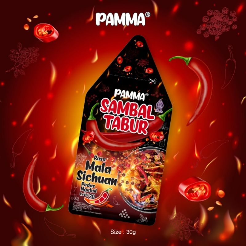 

Sambal tabur Mala Sichuan Lv30 30g sachet PAMMA