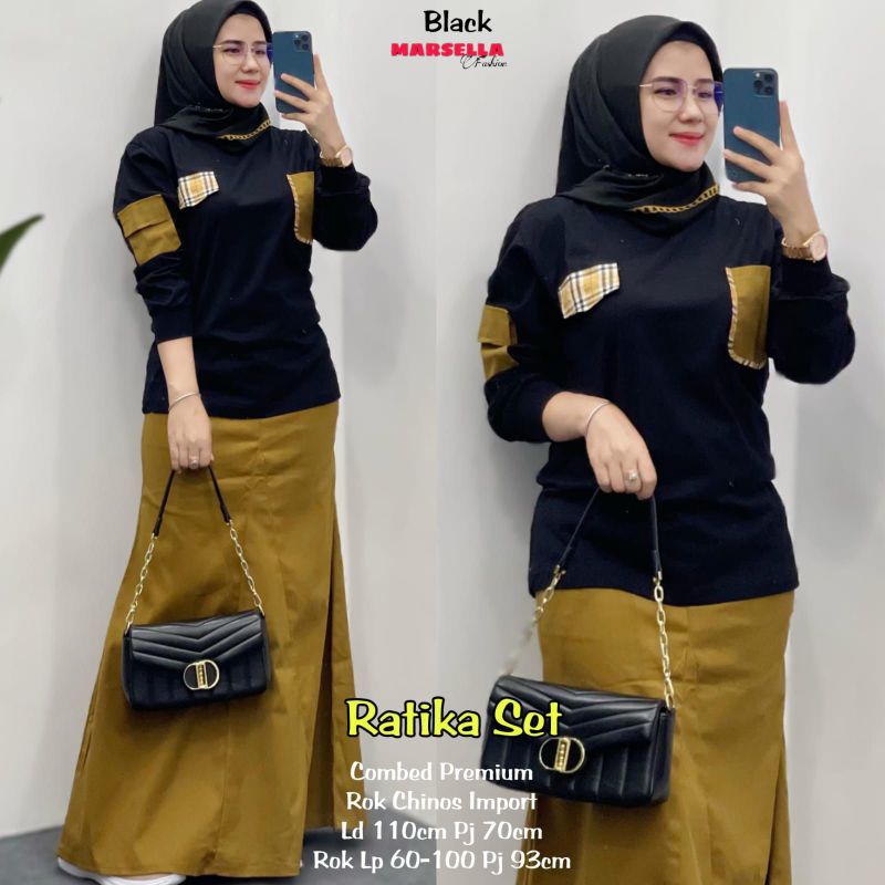 RATIKA SETELAN/NASYILA SETELAN WANITA/TABITA SETELAN ROK KEKINIAN/GROSIR SETELAN MURAH ORI BY VALENT