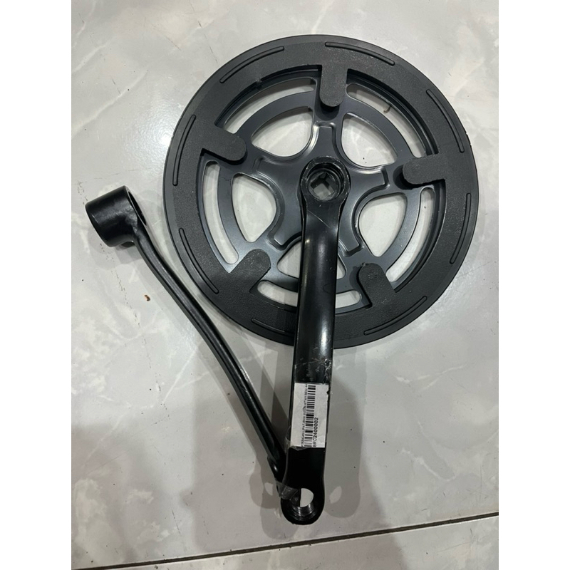 Crank BMX/Lipat hitam Besi 44T