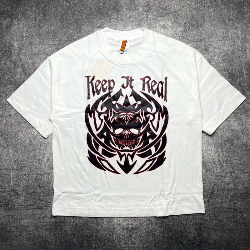 KAOS KEEP IT REAL X OTWOFIVE BORN 2 HATE Black Cotton combed 24s
