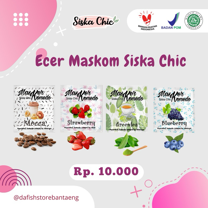 Afifah Shop - SISCA CHIC- MASKER KOMEDO GELATIN SISKA CHIC / MASKER KOMEDO SISKA CHIC