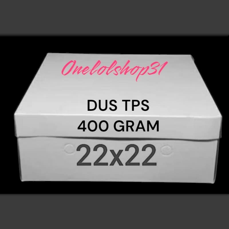 Kotak Box Nasi 22x22 400gram / Dus Nasi Kotak Uk 22x22 isi 50pcs