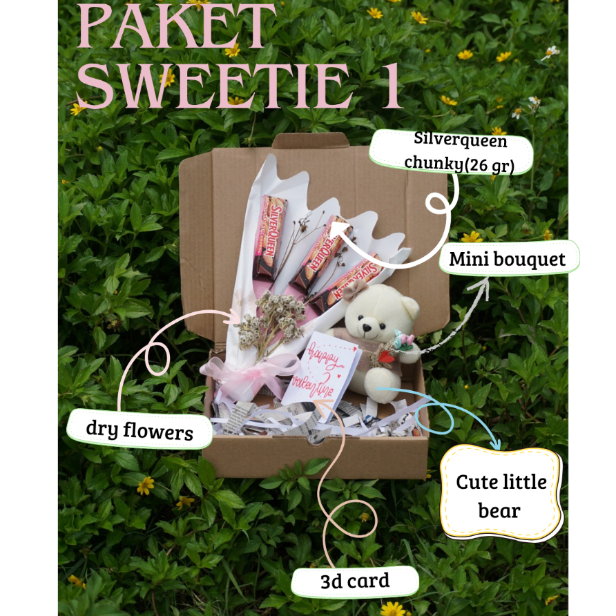 

Paket Sweetie 1/Hampers Valentine/Hampers Ulang Tahun