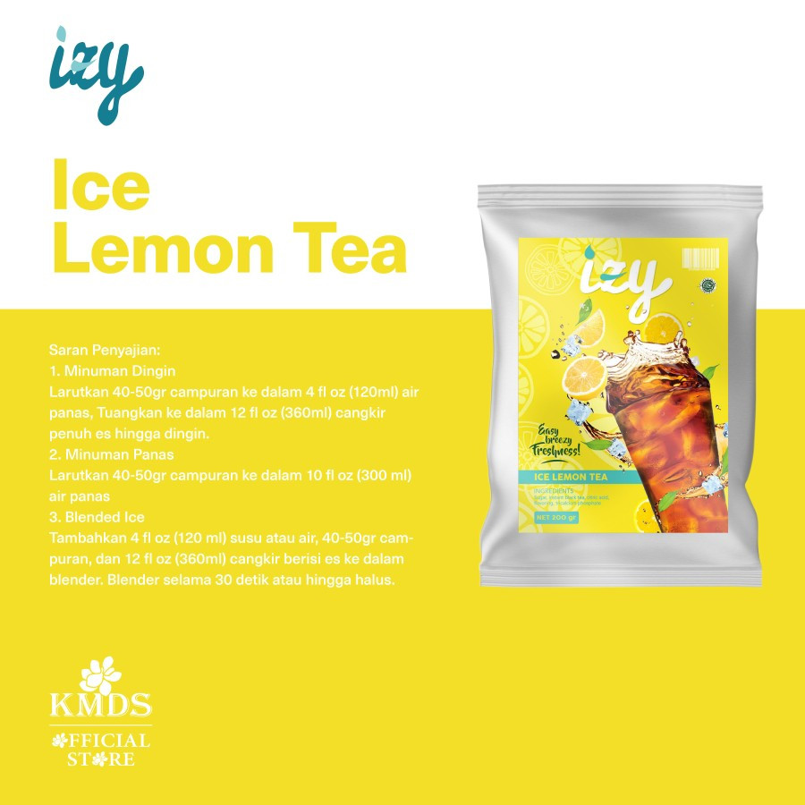 

IZY LEMON ICED TEA POWDER 1KG 1000GR