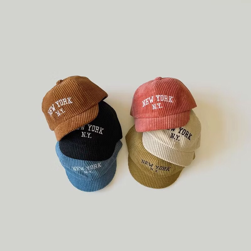 Topi New York NYK || Topi Baseball Anak Unisex Motif New York Bahan Kodorai TP -3613 || 6 Bulan - 2 