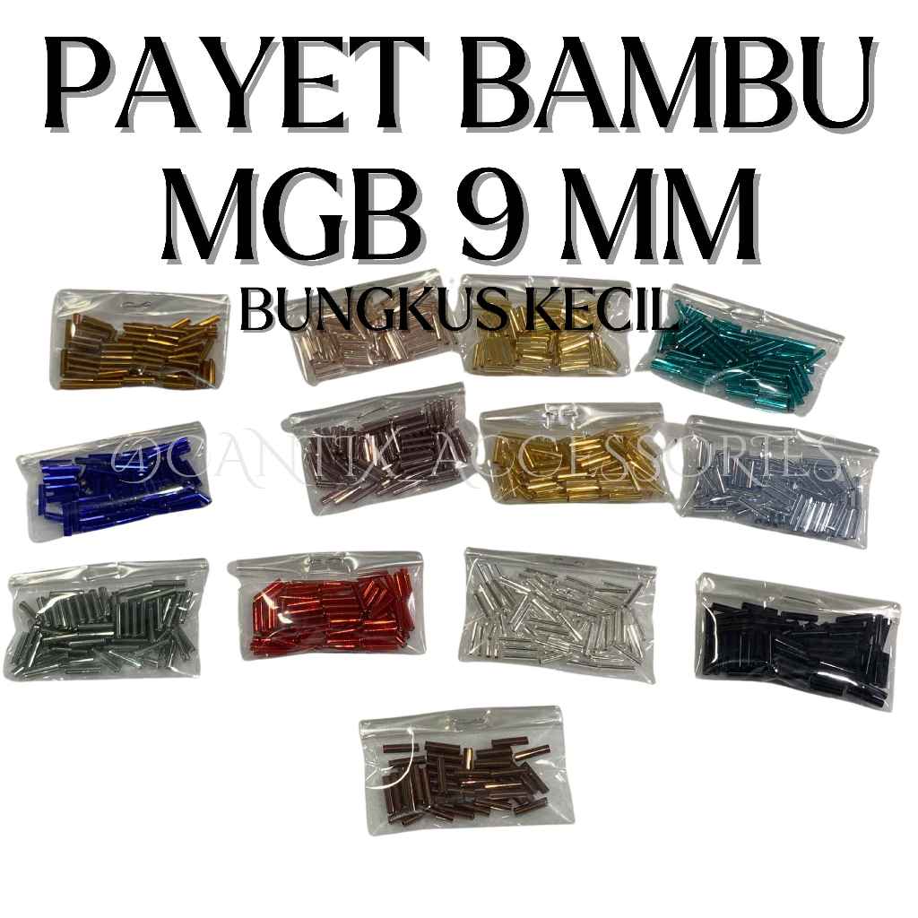 BAMBU 9 mm Mote Payet Manik MGB asli JEPANG Bungkusan Kecil