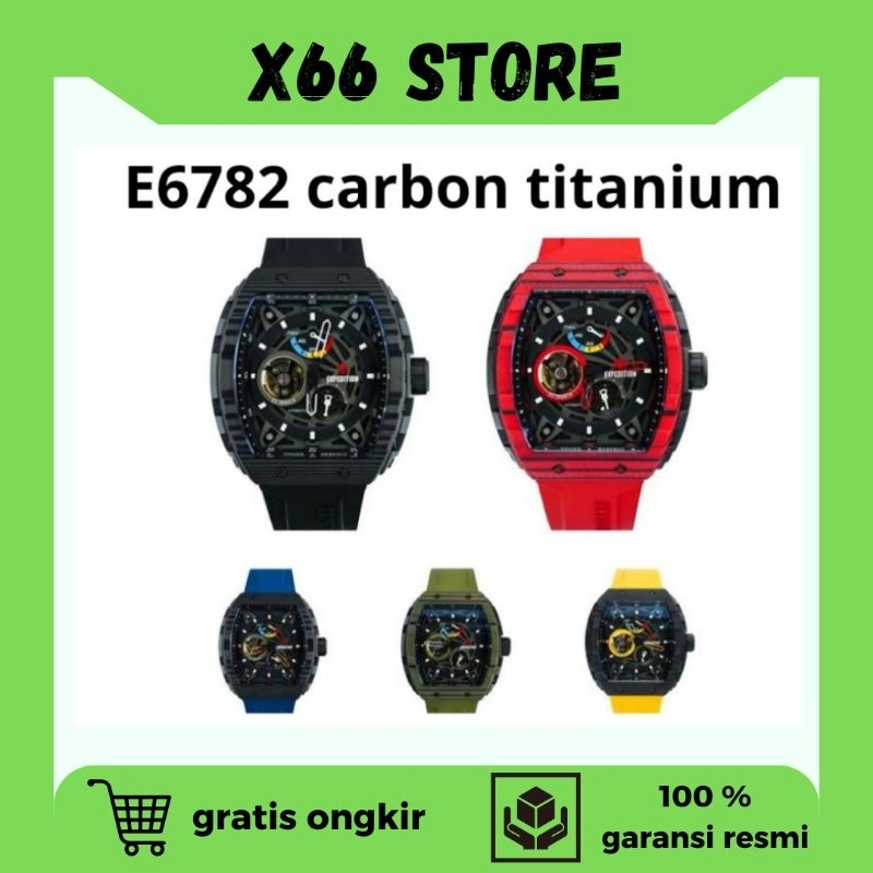 jam tangan E6782 Carbon Titanium Bekas