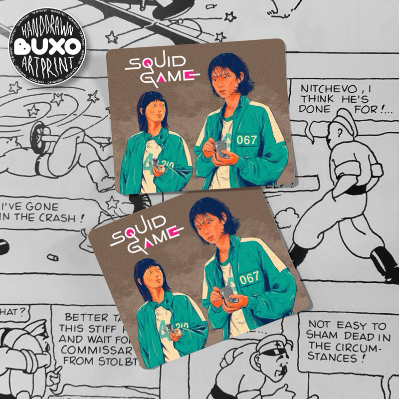 

buxo - SQUID GAME vinyl sticker / sticker korea drakor film movie series laptop