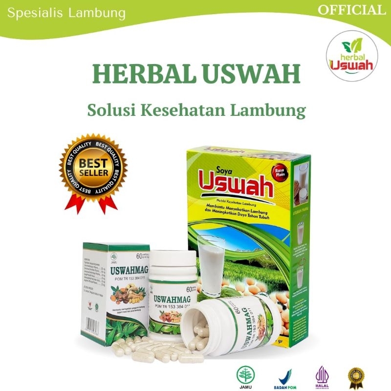 HERBAL USWAH - Obat Herbal Asam Lambung GERD Maag Kronis Akut Tukak Lambung Iritasi Radang Usus Mual