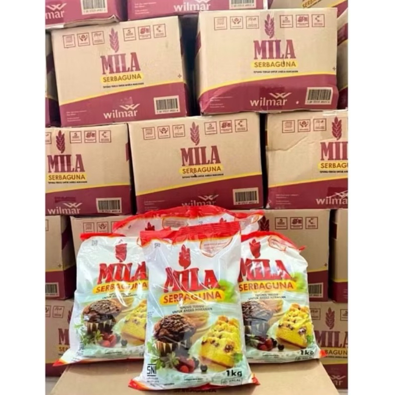 

tepung terigu mila 1 kg karton