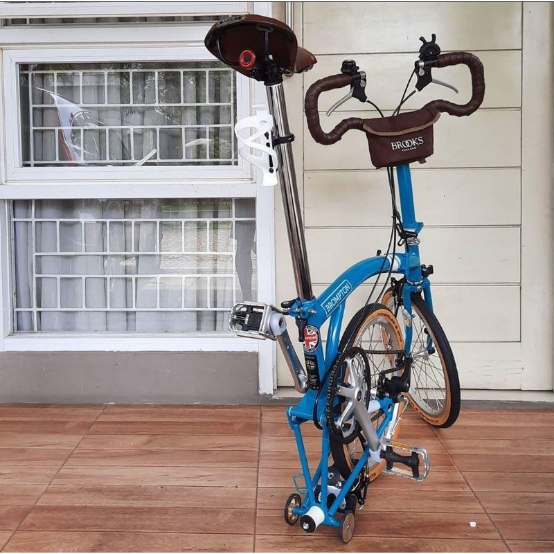 Tas BROOKS - Tas Handlebar - Tas Saddle - Tas Sepeda Lipat  - Tas Kulit - Coklat - Hitam