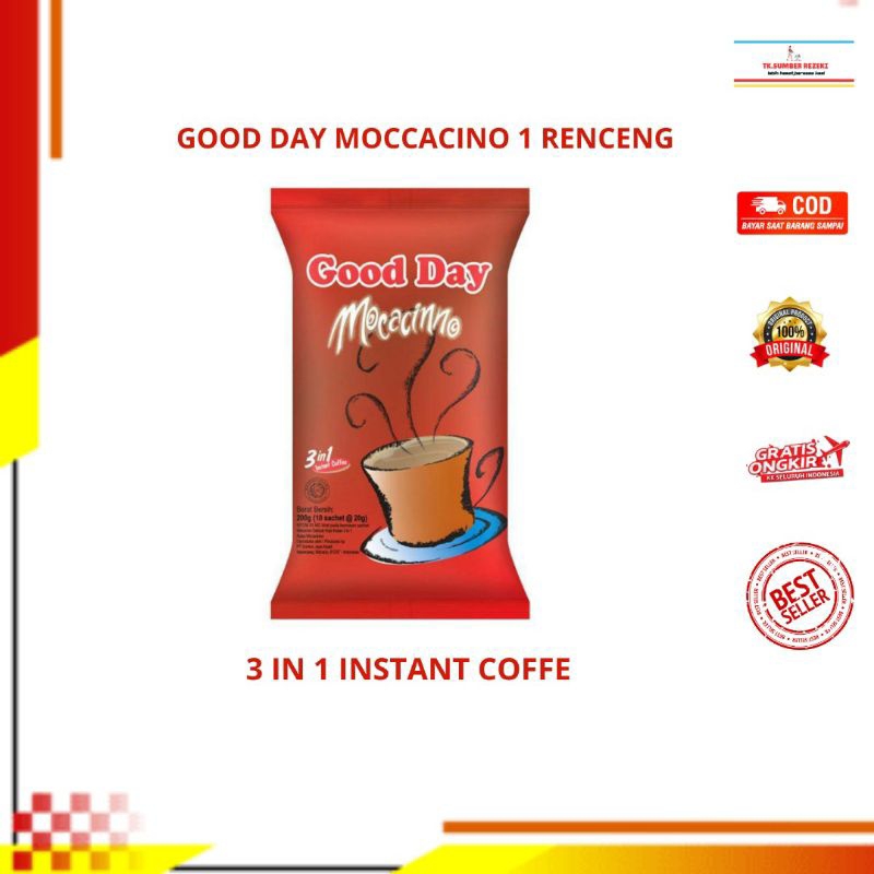 

Kopi Goodday Moccacino Merah 1 Renceng Isi 10 Sachet PROMO MURAH/ Goodday Moccaino Merah 1 Renceng Isi 10 Sachet PROMO MURAH