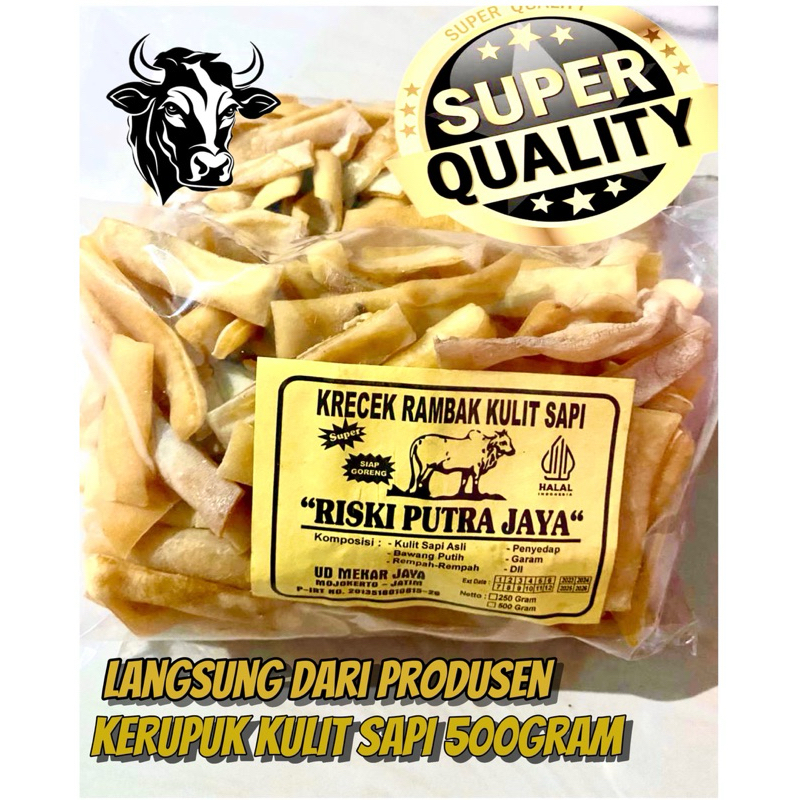 

krecek rambak kulit sapi asli/ krecek sayur/ dorokdok mentah kotak lebar mie ALL VARIAN 500gramn