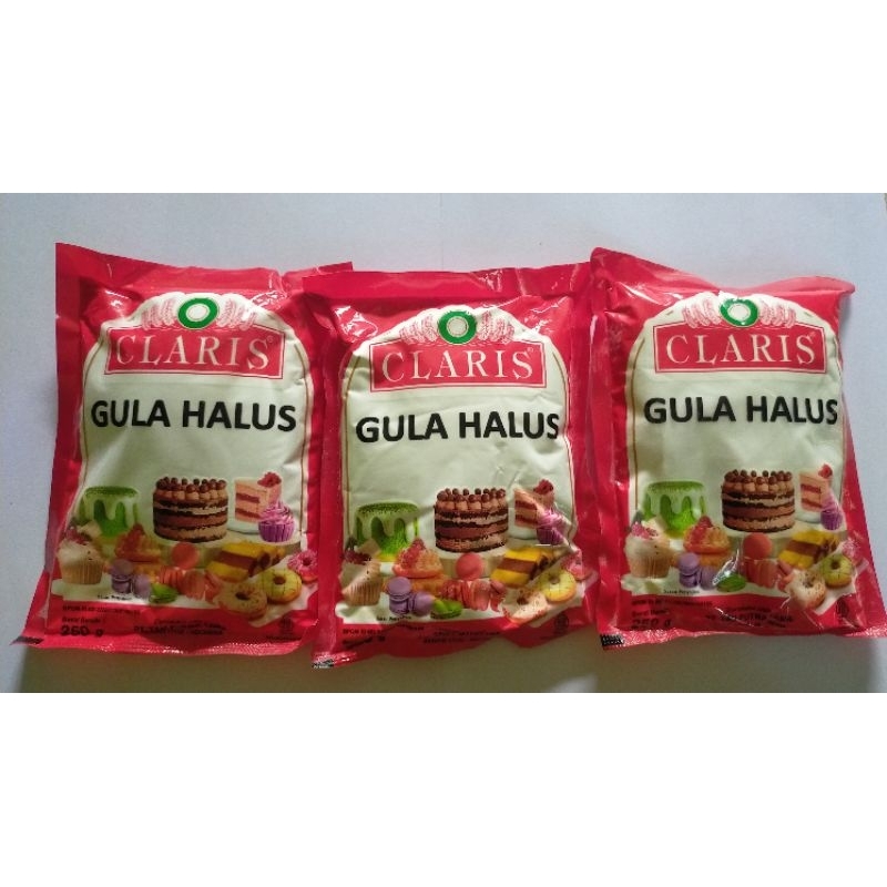 

paket isi 4 Gula Tabur Donat 250 Gram / Gula Halus Claris 250 gram