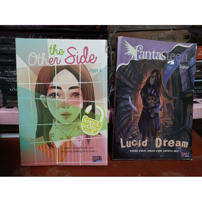 Preloved buku novel (bundle ziggy z) the other side & lucid dream