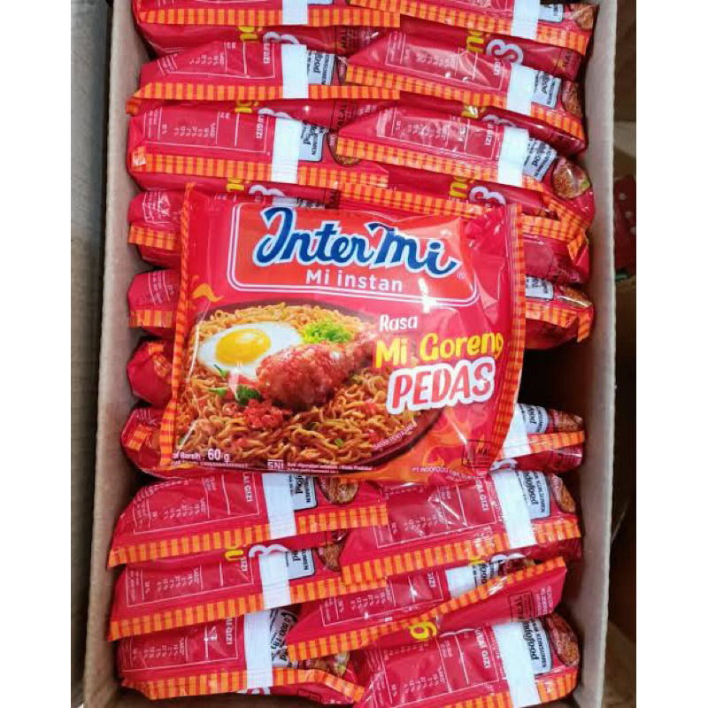 

40 bungkus INTERMIE PEDAS 1 DUS