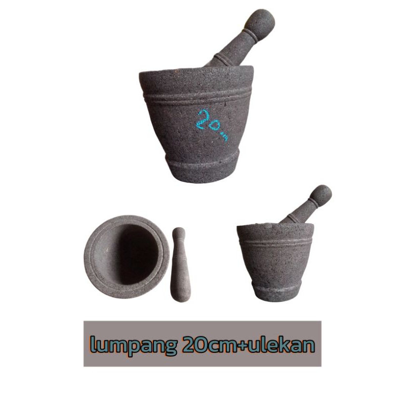 #lumpang batu asli 20cm pri tumbukan#lumpang batu#lumpang penumbuk#lumpang bumbu