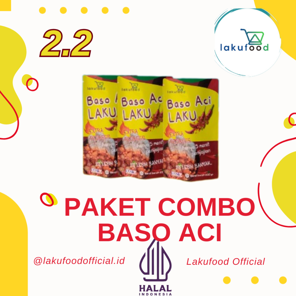 

PAKET 3 PCS BASO ACI :LAKUFOOD 150 gr