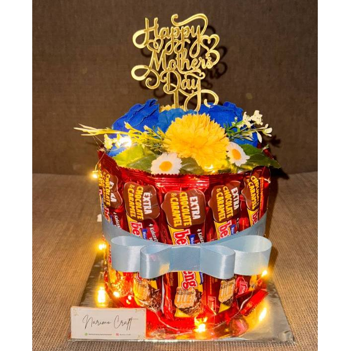 

Snack Cake Buket Bunga Kado / Gift Ulang Tahun / Wisuda by NARIMO CRAFT