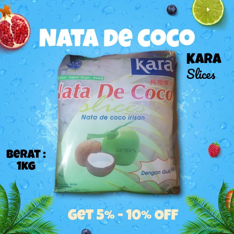 

Nata de coco kara slices (tipis)