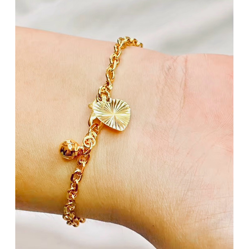Gelang Tangan Rantai Nuri Medan Titanium Anti Luntur