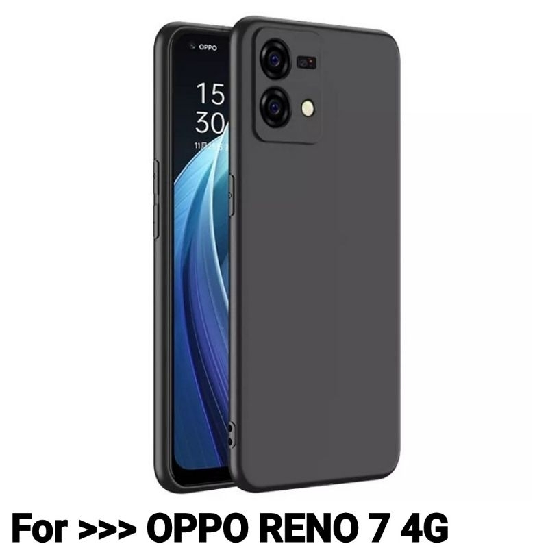 CASE OPPO RENO 7 4G / 5G / 7Z PREMIUM MATTE SOFT BLACK DOF