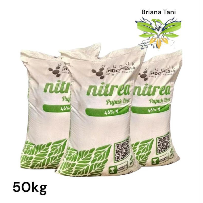 Karungan Urea Nitrea 50 Kg Pupuk NON Subsidi Nitrogen 46% Untuk Segala Jenis Tanaman Kemasan Pabrik 