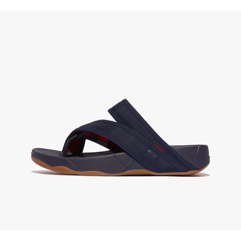 sandal pria fitflop sling textile black orage original with box - 44