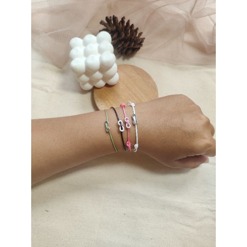 gelang couple tali kulit/