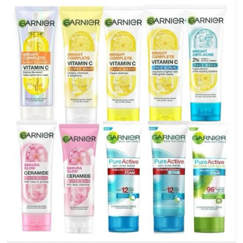 🩵DIBEAUTY🩵 GARNIER FACIAL WASH | Vitamin C | Scrub | Garnier Whip | Garnier Sakura | Garnier Pure Ac