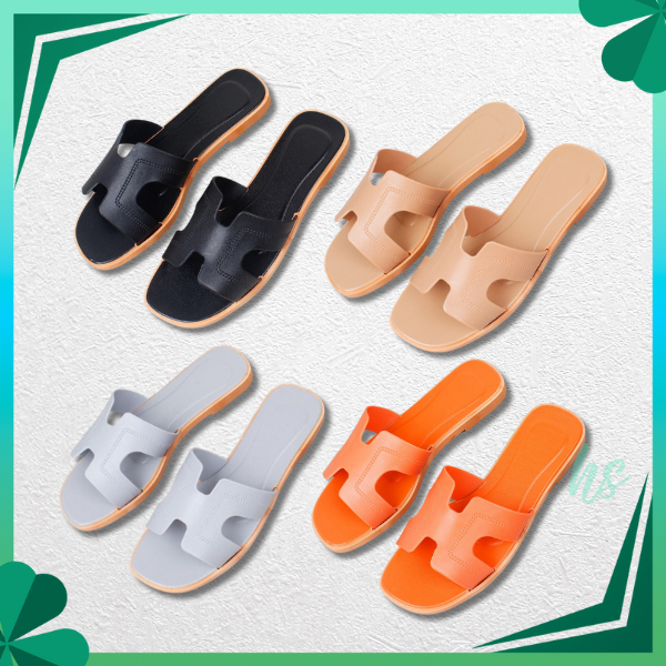 Sandal Selop Model H Perempuan Bahan Jelly Sendal Slip Tipis Import Wanita Anti Selip Fashion Kekini