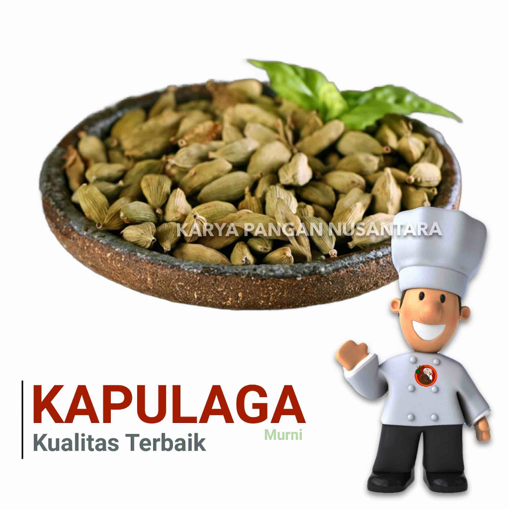 

KAPULAGA HIJAU MURNI CARDAMON KAPULAGA BIJI BUBUK PREMIUM PER GRAM