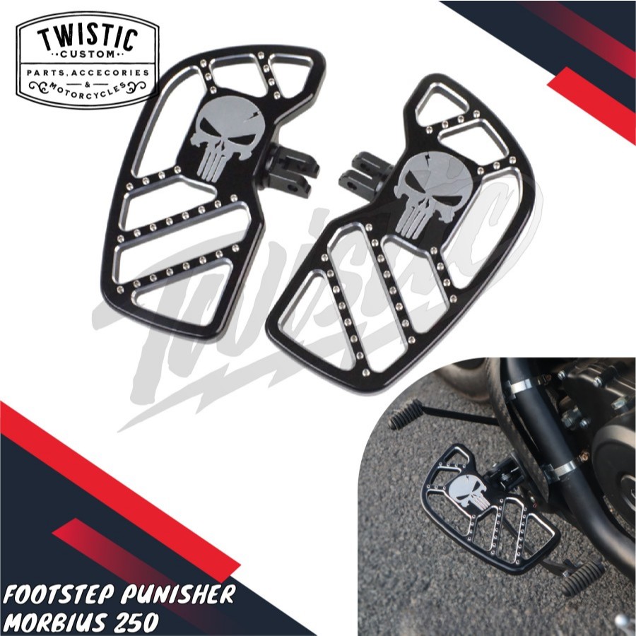 Footstep Foot Peg Floor Board Pijakan Injekan Kaki Lebar Punisher Motor WMoto Morbius 250 QJMotor SR