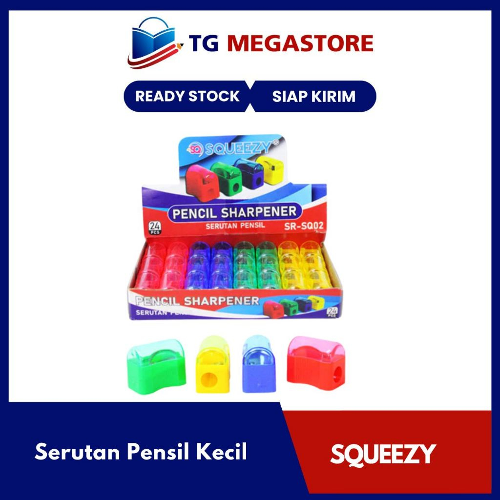 

Serutan / Rautan Pensil Squeezy Kecil - SR-SQ02