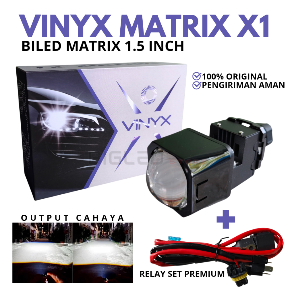 BİLED 1.5 Inch - Biled Matrix X1 VINYX 1,5 Inch Purple Lens Biled VINYX Biled Matrix VINYX Biled Mat