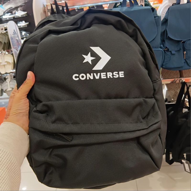 Converse Speed 3 Backpack Unisex | Converse Speed 3 Backpack SC Large Logo Black | Tas Ransel Conver